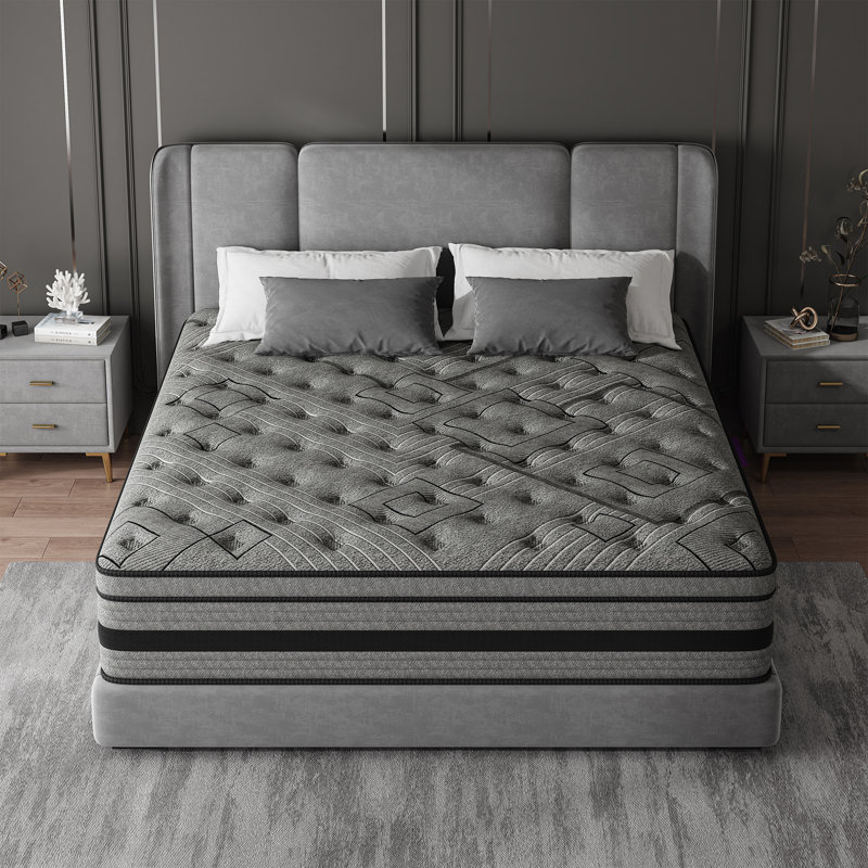 12-Inch (Approximately 30.5 Cm) Mattress, Memory Foam Box Mattress, Individually Pocketed Springs, Motion Isolation, Deep Sleep.