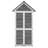 Cacapon 3 ft. W x 1 ft. D Solid Wood Overlap Apex Tool Shed-2025415733