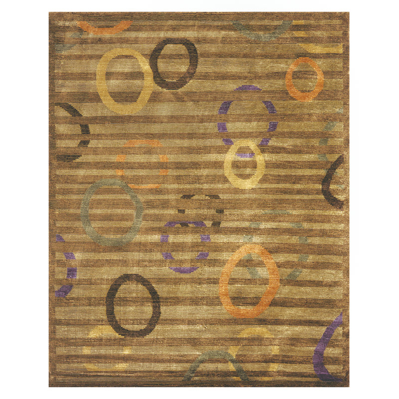 Ranecia Performance Hand Knotted Patchwork Indoor Rug, Rectangle 7'9" x 9'9"