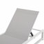Chaise longue d'extérieur réglable à 5 niveaux, structure en aluminium durable et filet en textilène, parfaite pour le patio / la piscine