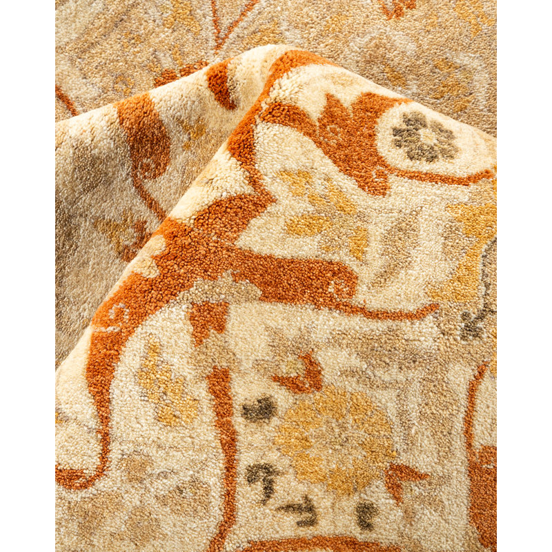 Veerle One-of-a-Kind 9' 2" X 12' 1" 2000s Wool Area Rug in Ivory