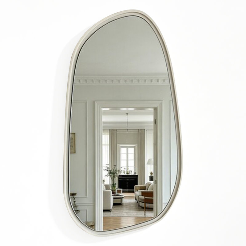 Free Form MDF Wall Mirror, 43.31"H×31.50"L×1.97"W