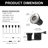Ground Lights 6 LED Garden Waterproof Disk Light Outdoor Metal Pathway Light