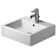 Vero White Ceramic Rectangular Vessel Bathroom Sink with Overflow