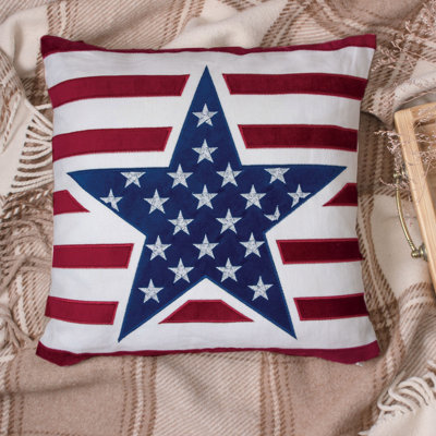 Decosta Embroidered Feather Throw Pillow