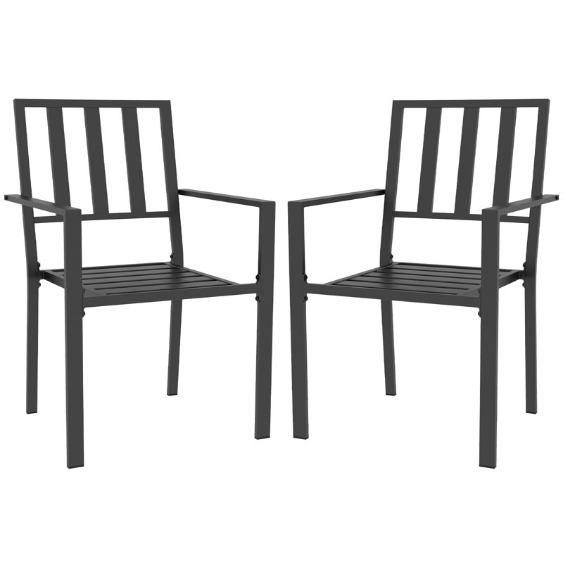 Noyan Stackable Outdoor Patio Dining Armchair