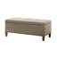 Banc de rangement capitonné à fermeture douce