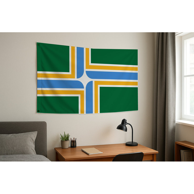 Drapeau de la ville de Portland - Drapeau