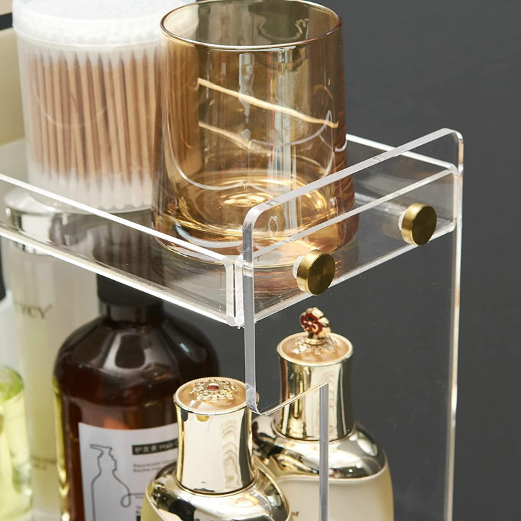 Latitude Run® Bathroom Counter Makeup Organizer, Kitchen Bathroom Storage  Rack for Cosmetics, Coffee & Reviews