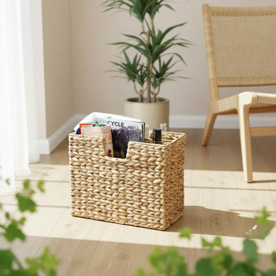Water Hyacinth Free Standing Magazine Rack