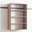 Devi Oak Wall Mounted Wood Closet System-1255843240