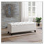 Banc de rangement en lin capitonné-683682704