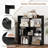 1 Pcs 7-cube Bookcase 3-tier Open Storage Shelf With Anti-tipping Kits For Living Room -115047464