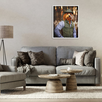 Terrier Dog Classic Clothing Giclee Art by Karen Burke