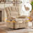 Breasha 39.7" Wide Manual Upholstered Swivel Rocker Recliner-71494672