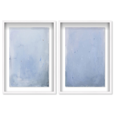 Calm Waters Shadowbox Abstract Print by Oliver Gal, Black Frame, 10 x 15