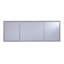 Bureau à miroir Wedlyn - Style glamour - Argent mat brossé avec miroir