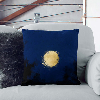 Moon Through the Trees Cushion with Filling
