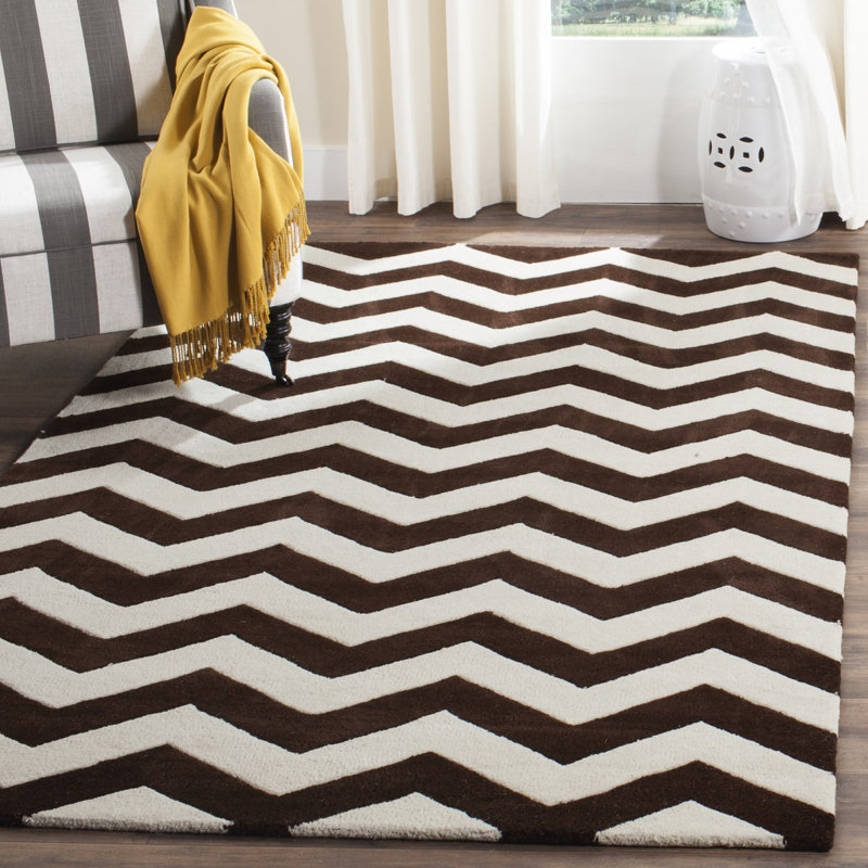 Tapis en laine touffeté à la main Teresita, Rectangle de 5 pi x 8 pi