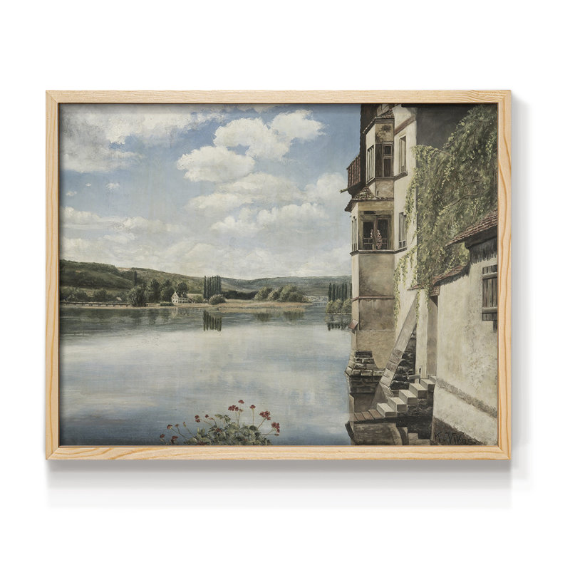 Paysages rétro-CCE-reproduction encadrée, H 16 po x l 20 po, Naturel