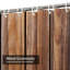 Panneau rustique en bois vieilli grunge avec plancher brun foncé et vieux 12 crochets-340852151