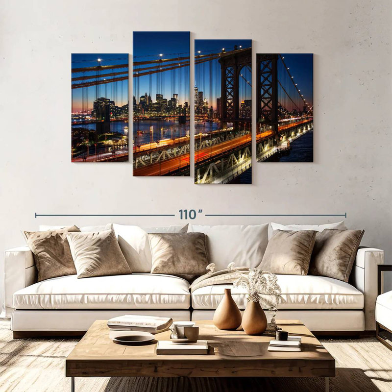 Lilie Historic Brooklyn Bridge, 54" H x 84" W