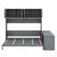 Wall Murphy Bed With Desk And Storage Shelves And Big Cabinets-2063434950