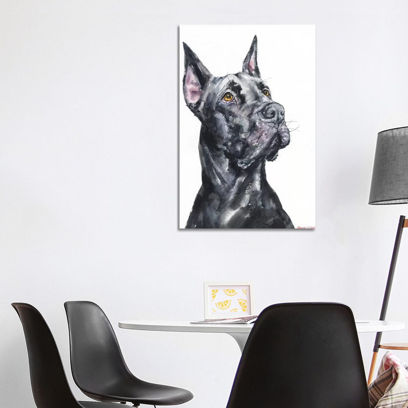 Great Dane by George Dyachenko - Wrapped Canvas Painting, 101.6 cm H x 66.04 cm W x 3.175 cm D