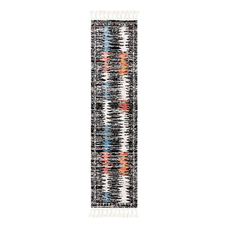 Tapis Bungalow Rose Landon Joriann, Tapis de couloir 2 pi x 8 pi