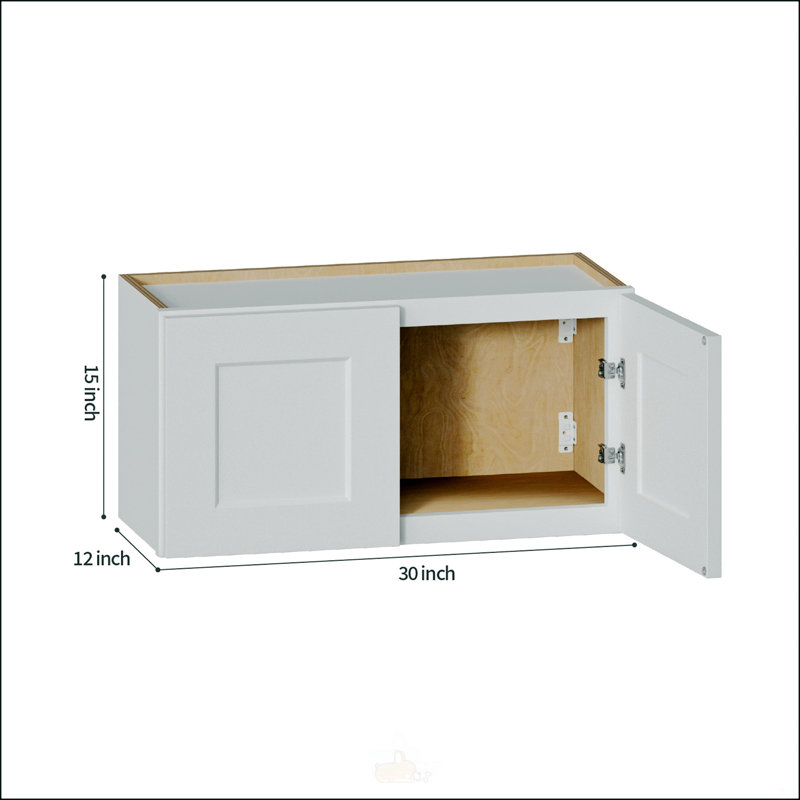 Latitude Run® Solid Wood Shaker Style Short Wall Cabinet – 30/ | Wayfair