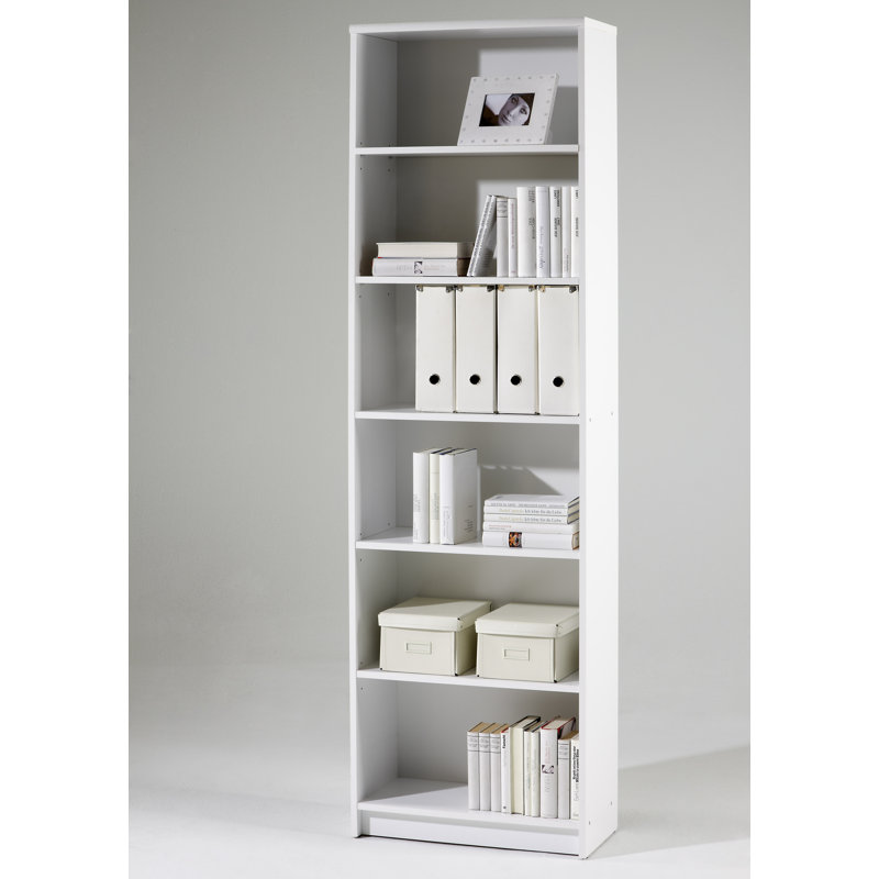 Caracara 202 cm H x 60 cm W Standard Bookcase, White
