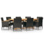 Branigans 8 - Person Patio Dining Set with Rectangular Table , Cushions Included-425661715-425661716