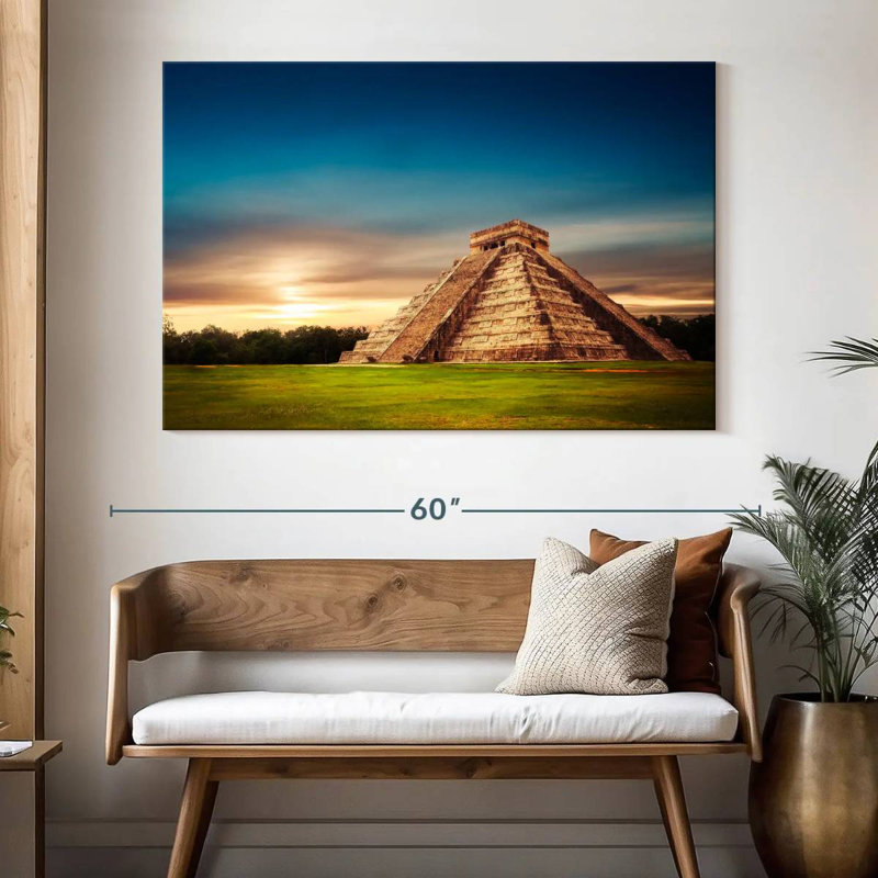Adella Chichen Itza Pyramid, 34" H x 51" W