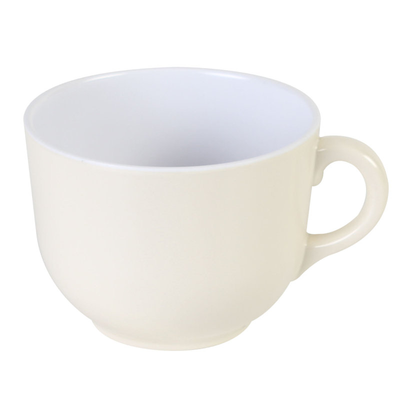 Grande tasse à café mélamine Chadbourn, Beige