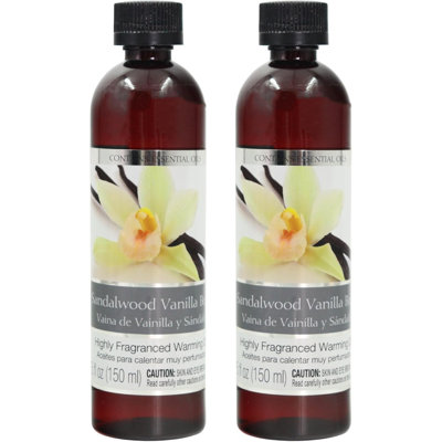 Ensemble de 2 huiles chauffantes pour bois de santal Hosley's, 5 oz. Cadeau idéal pour les mariages, le spa, le reiki, la méditation et la salle de bain. P1