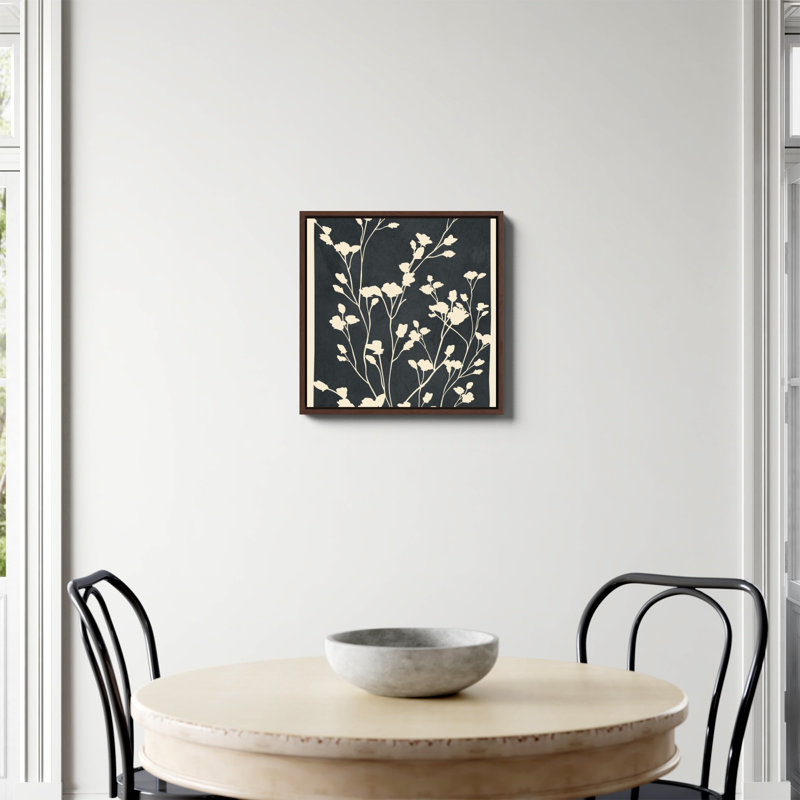 «Minimal Branches Art 3 Print» par Nadja, Non, H 20 po x l 20 po, Toile encadrée noyer flottant