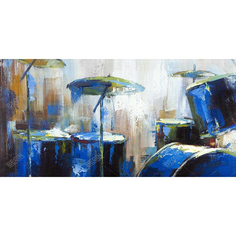 Asbtract drums - 15.75"x31.50" Desk mat
