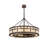 Mission 8 - Light Dimmable Drum Chandelier