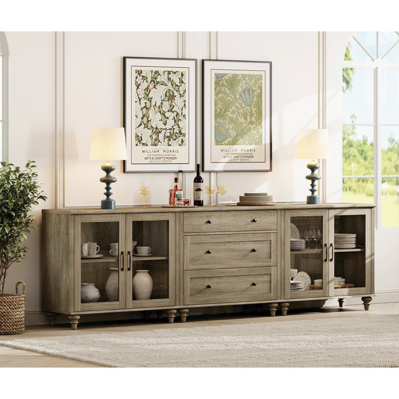 Buffet 101,6 po Scarlett, Gris délavé