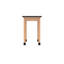 Diversified Spaces School Classroom Science Lab Table, 24"x48" Black Epoxy Table Top Worksurface, Solid Oak Wood, Made in USA