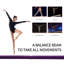 HOMCOM 2.1M 7FT Gymnastics Folding Balance Beam Home Gym Training, Purple