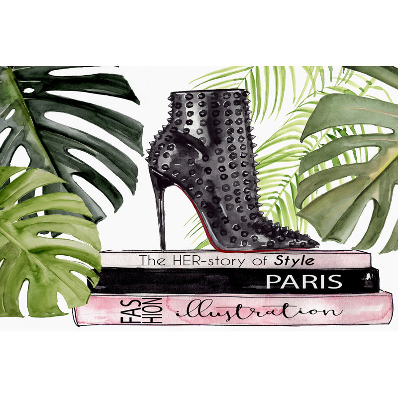 Retail Therapy I -  Art Prints, 81 cm H x 122 cm W, Black Floater Framed