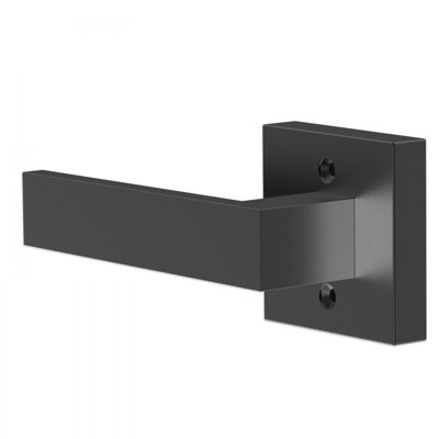 Dummy Door Lever, 1 PC Non-Turning Single Side Push/Pull Handle, Contemporary Square Door Lever Set, Reversible for Right and Left Sided Doors,For Pantry, Closet, and French Doors, Matte Black