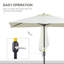 Aarthi 230cm X 130cm Rectangular Market Parasol-1169455976