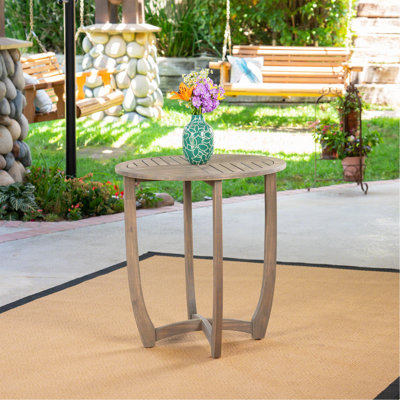 Table circulaire en bois 27,5 po