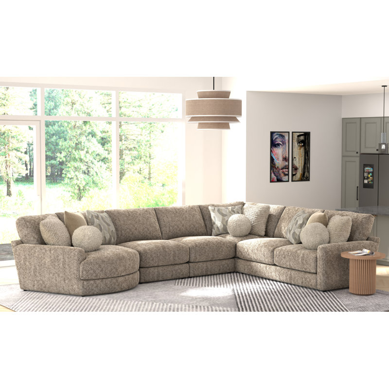 Canapé modulaire 5 pièces Zanna Zanna, Orienté à droite