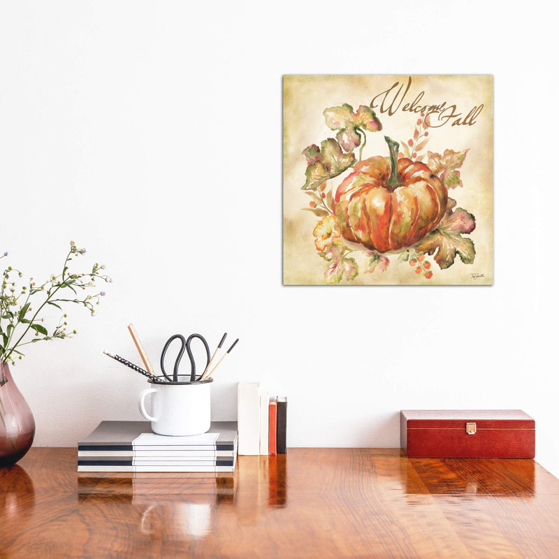 Watercolor Harvest IV - Wrapped Canvas Print, 66.04 cm H x 66.04 cm W x 1.91 cm D