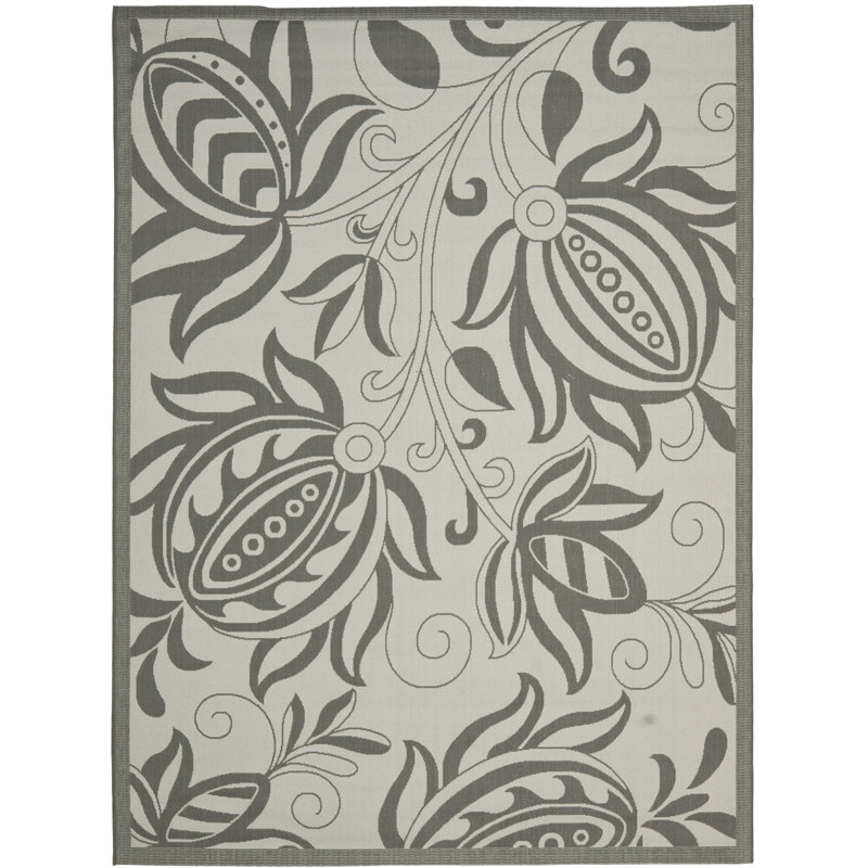 Herefordshire Performance Floral Indoor/Outdoor Area Rug, Rectangle 9' x 12'