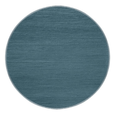 Tapis bleu uni lavable à la machine