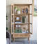 Horloge de table 9,5 x 3,5 x 10 po avec cadre en bois brun et support en fer noir